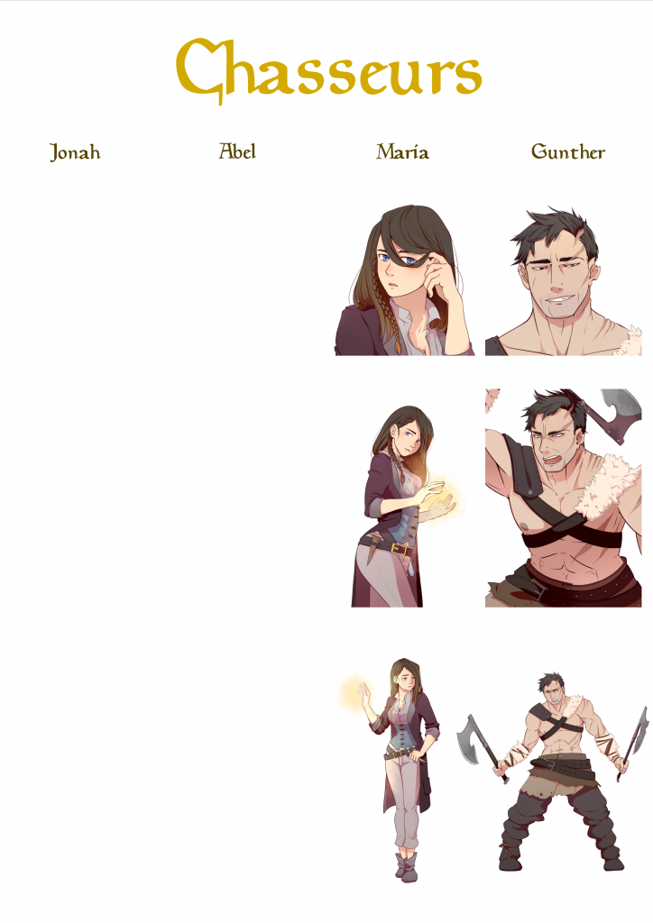 Présentation Chasseurs - Image fond blanc