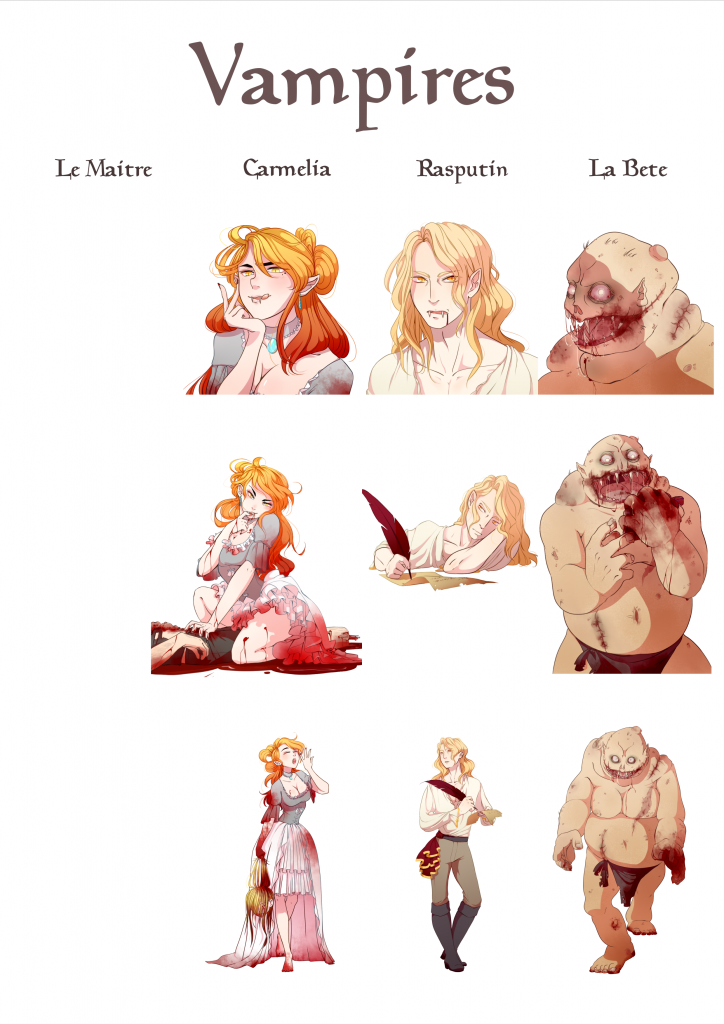 Présentation Vampires - Image fond blanc